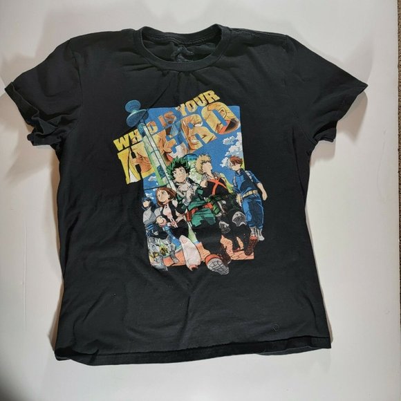 Who is your hero? My Hero Academia Shirt Womens Size Small - Picture 1 of 3